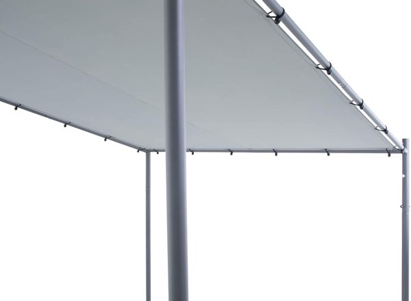 SORARA MILANO Wall Gazebo | Grey | 285 x 300 cm (DxW) | Modern Style Outdoor Canopy and Shelter Pergola Pavilion