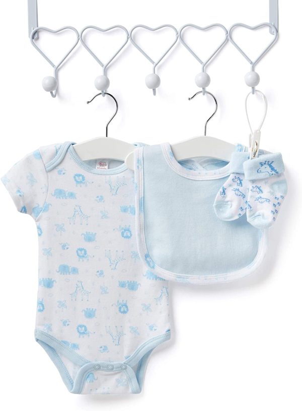 Baby Gift Set - Blue Hamper Full of Baby Products in Baby Boy Keepsake Box
