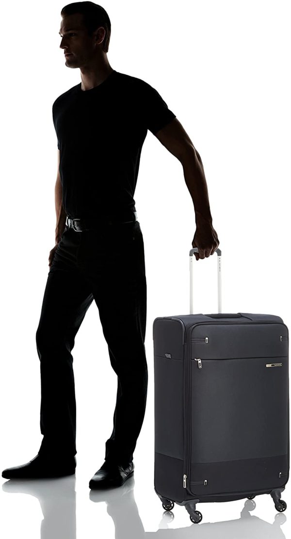 Samsonite Base Boost - Spinner L Expandable Suitcase, 78 cm, 105/112.5 Litre, Black
