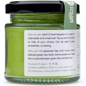 Matcha Green Tea Powder (Super Tea) 50g by PureChimp | Ceremonial Grade from Japan | Pesticide-Free | Recyclable Glass Jar & Aluminium Lid