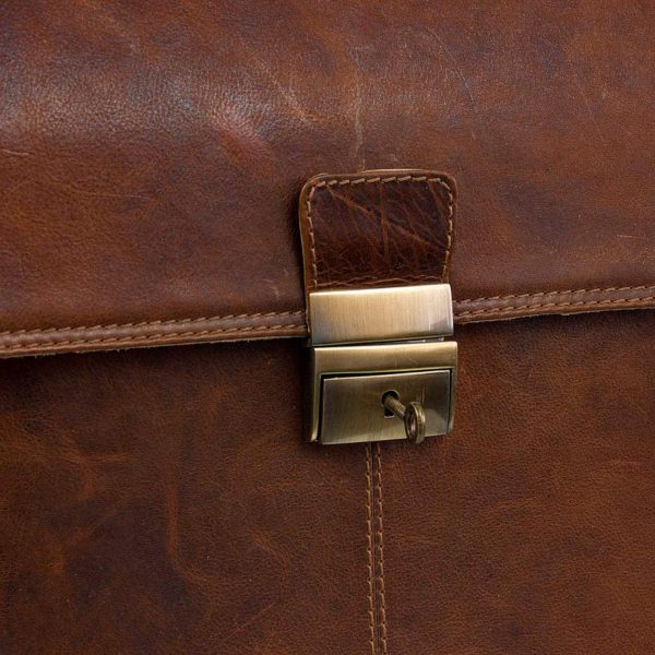 STILORD 'Edward' Business Bag Men's Briefcase Laptop Bag Real Cow Leather