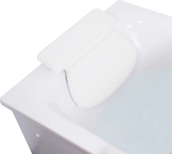 Relux Premium Waterproof Bath Pillow Cushion with Non-Slip Suction Cups Ergonomic Home Spa Headrest