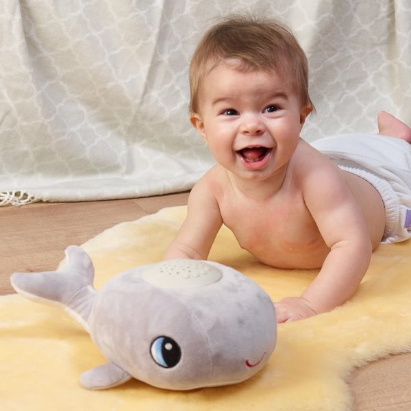 Musical Baby Night Light For Kids With Nursery Rhymes And Heartbeats - This Adorable Whale Night Light Projector And Sound Machine Is A Shusher, Soother And Sleep Aid