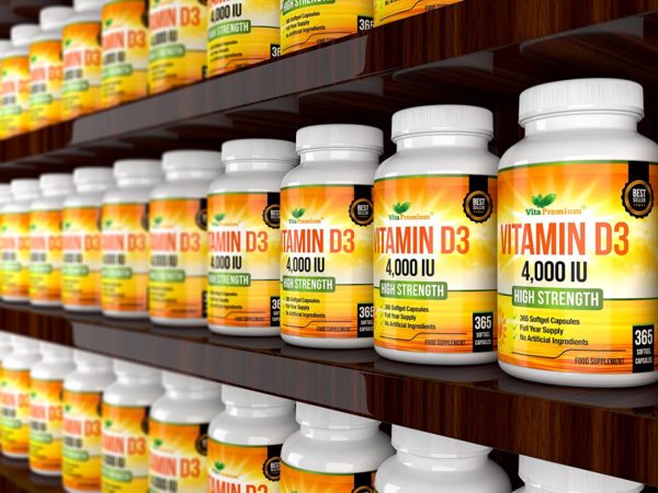 Vitamin D 4,000 IU, Maximum Strength Vitamin D3 Supplement, 365 Easy to Swallow Softgels - Full Year Supply