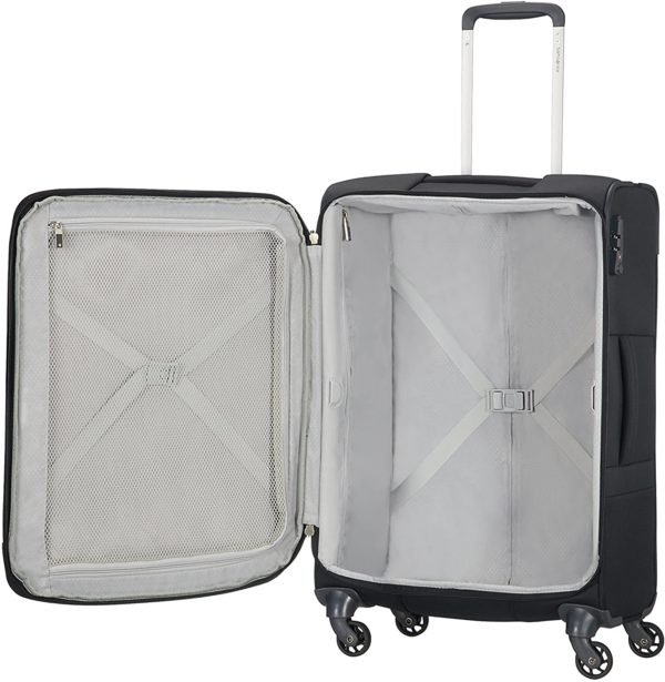 Samsonite Base Boost - Spinner L Expandable Suitcase, 78 cm, 105/112.5 Litre, Black