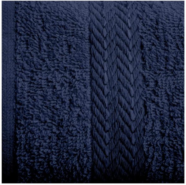 Lions Towels Family Bale Set - 10pc 100% Cotton, 4x Face 4x Hand 2x Bath Sheet Bathroom Accessories (Navy-Blue)