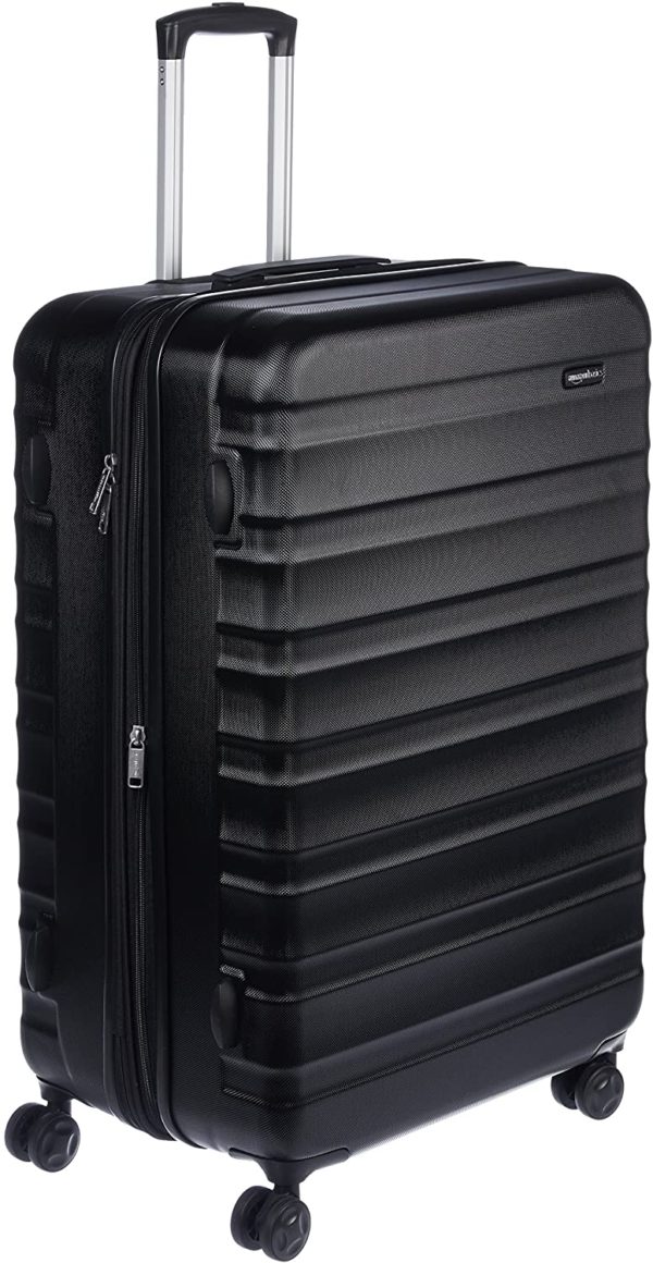 AmazonBasics Hardside Luggage Suitcase - 78cm, Black