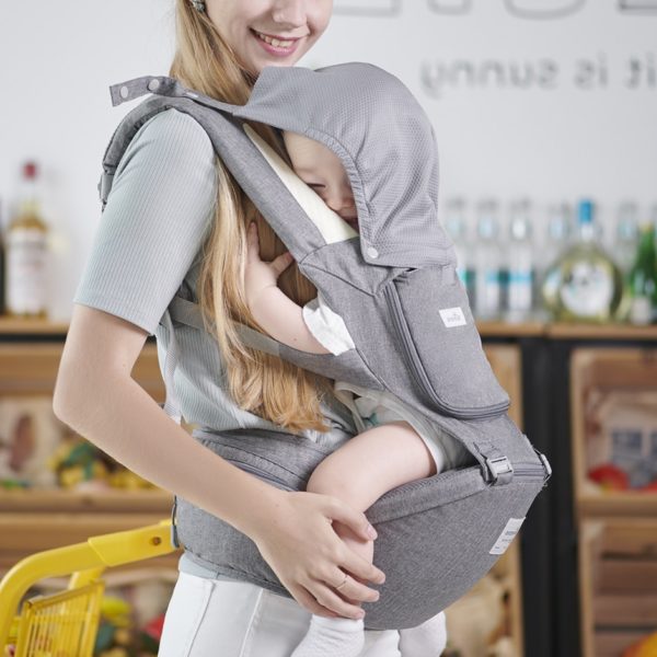 Sunveno Baby Carrier Ergonomic Infant Hip seat Carrier Kangaroo Sling Front Facing Backpack Carrier Baby Travel Activity Gear