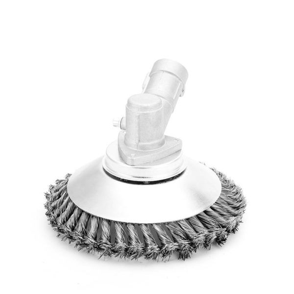 6/8 inch Steel Wire Grass Brush Trimmer Head Lawn Mower Grass Eater Wheel Weeding Brush Cutter Tools Part Garden Lawn Care Tool