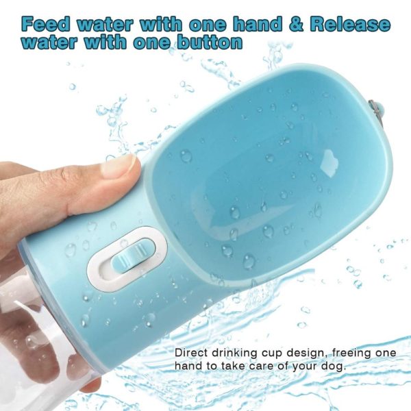 Pet Dog Water Bottle Portable Drinking water Feeder Bowl dog cat food feeding for Puppy dog cat Outdoor Walking Travel Supplies