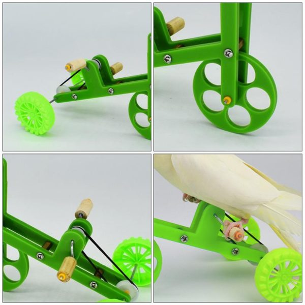 1PC Funny Parrot Toy Birds Training Plaything Interesting Parrot Toy Bike Bird Training Supplies Parrot Training Props for Birds