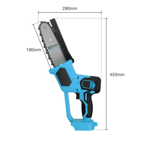 8 inch 1200W Electric Saw Chainsaw Wood Cutters Bracket Brushless Motor For Makita 18V Battery 500r/min Chain Saw Power Tool