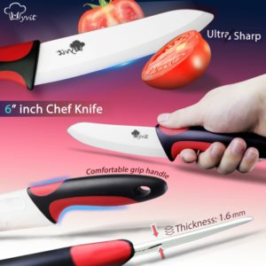 Ceramic Knife Kitchen 3 4 5 6 inch Chef Knives Holder With Peeler White Zirconia Blade Fruit Vegetable Cooking Tool Set
