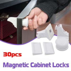 Magnetic Child Lock 4-12 locks+1-3key Baby Safety Baby Protections Cabinet Door Lock Kids Drawer Locker Security Locks