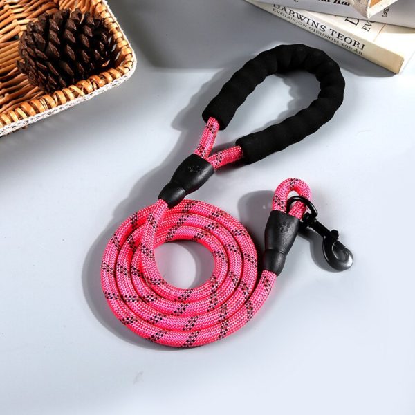 2M Reflective Durable Dog Leash 7 Color Nylon Basic Leashes Medium large Dogs Collar Leashes Lead Rope For Labrador Rottweiler