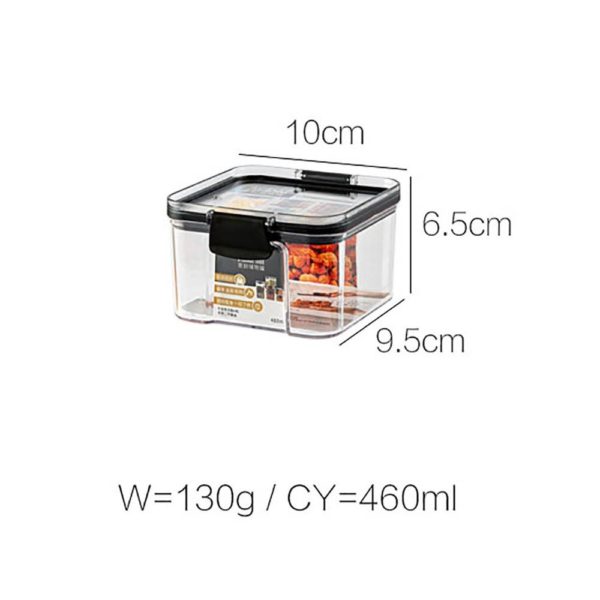 Eco-Friendly Kitchen Food Storage Containers Refrigerator Organizer Tea Bean Grain Food Storage Box Sealed Container Clear Case
