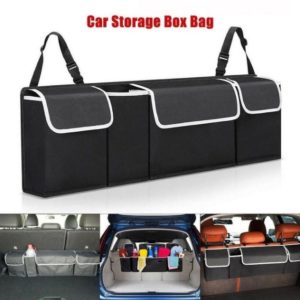 Car Trunk Organizer Storage Box Bag Auto Car Boot Organizer Travel Tools Stowing Tidying Container Box Back Seat Storage Box Bag