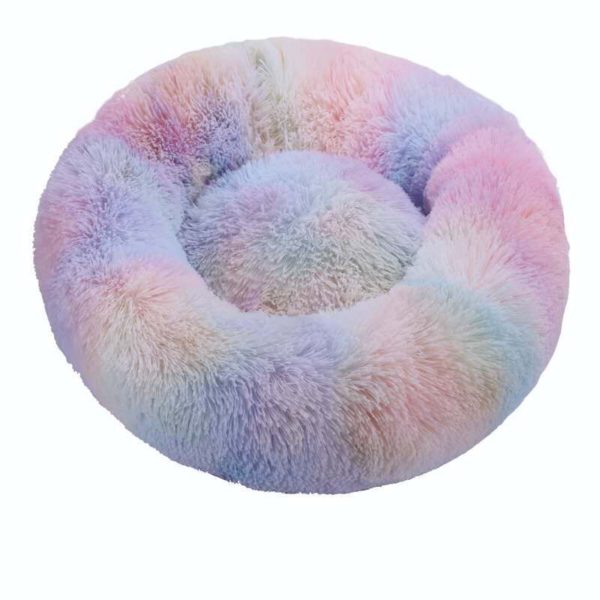 Round Cat Bed House Soft Long Plush Best Pet Dog Bed For Dogs Basket Pet Products Cushion Cat Pet Bed Mat Cat House Animals Sofa
