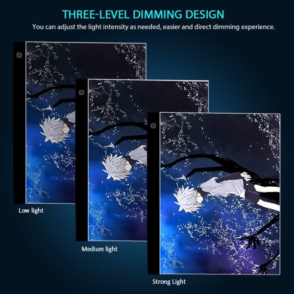 A3 LED Light Tracing Pad Artcraft Light Box Copy Board Large-size Painting Writing Drawing Tablet for Painting Sketching