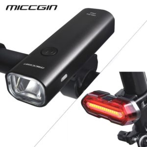 MICCGIN LED Bike Super Bright Front Rear Bicycle Light Set Lantern For Cycling Flashlight USB Rechargeable COB Lamp Accessories