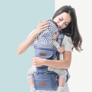 Sunveno Ergonomic Baby Carrier Infant Hip seat Carrier Kangaroo Sling Front Facing Backpacks for Baby Travel Activity Gear
