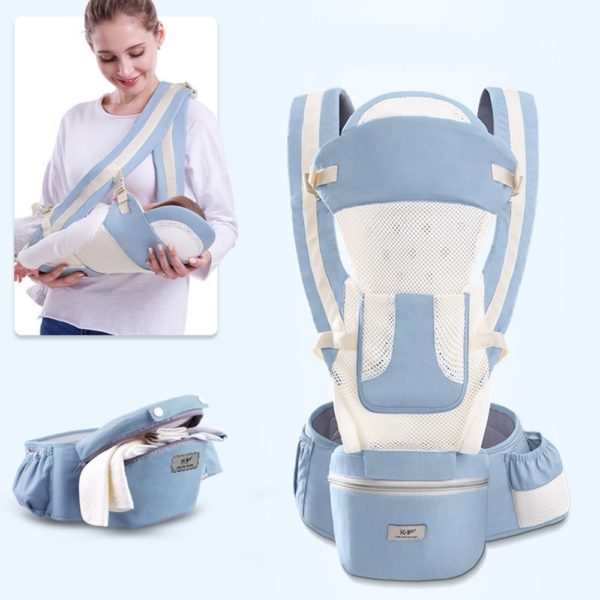 0-48M Ergonomic Baby Carrier 15 Using Way Infant Baby Hipseat Carrier Front Facing Ergonomic Kangaroo Baby Wrap Sling Travel