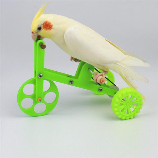 1PC Funny Parrot Toy Birds Training Plaything Interesting Parrot Toy Bike Bird Training Supplies Parrot Training Props for Birds