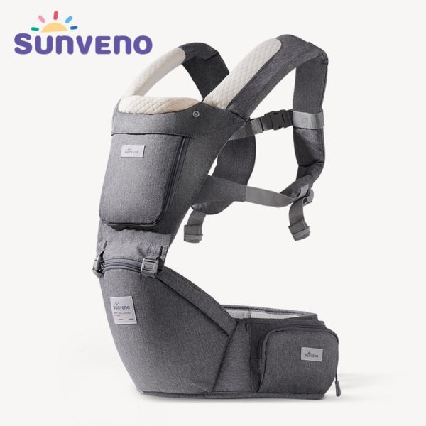 Sunveno Baby Carrier Ergonomic Infant Hip seat Carrier Kangaroo Sling Front Facing Backpack Carrier Baby Travel Activity Gear