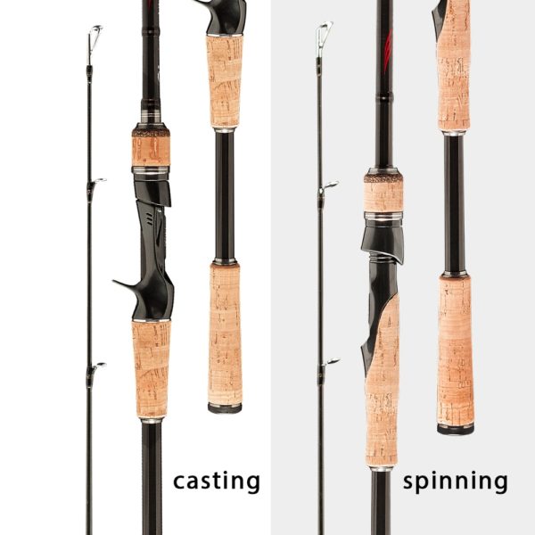 Obei Perigee Baitcasting Fishing Rod Travel Ultra Light Spinning Lure 5g-40g M/ML/MH/XH Accion Rod 1.8m 2.1m 2.4m 2.7m 3 Section