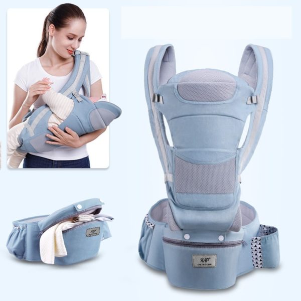 0-48M Ergonomic Baby Carrier 15 Using Way Infant Baby Hipseat Carrier Front Facing Ergonomic Kangaroo Baby Wrap Sling Travel