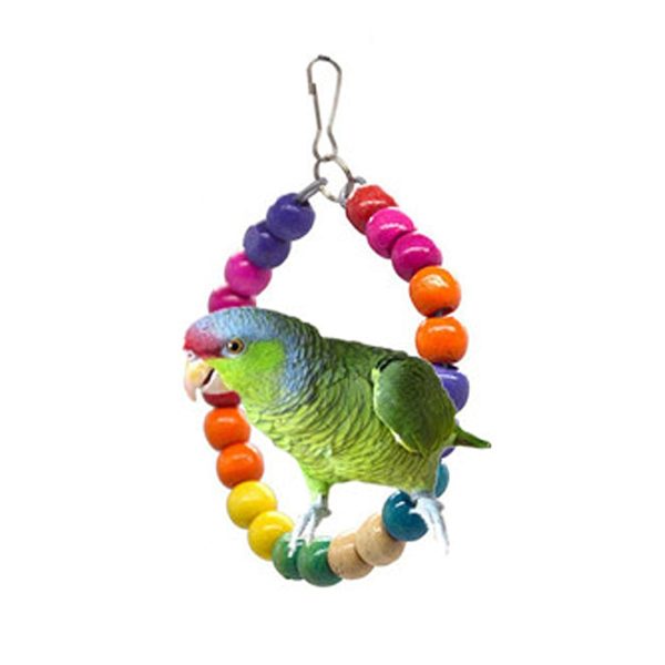10pcs Birds Toys Small Ladder Stand Budgie Cockatiel Cage Bird Toy Set Hammock Bell Toys Parrot Cage Toy