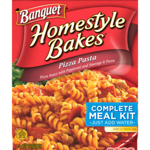(2 Pack) Banquet Homestyle Bakes Pizza Pasta Meal Kit, 27.5 Ounce