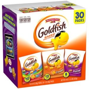 Pepperidge Farm Goldfish Classic Mix Crackers, Variety Pack Box, 30-count Snack Packs